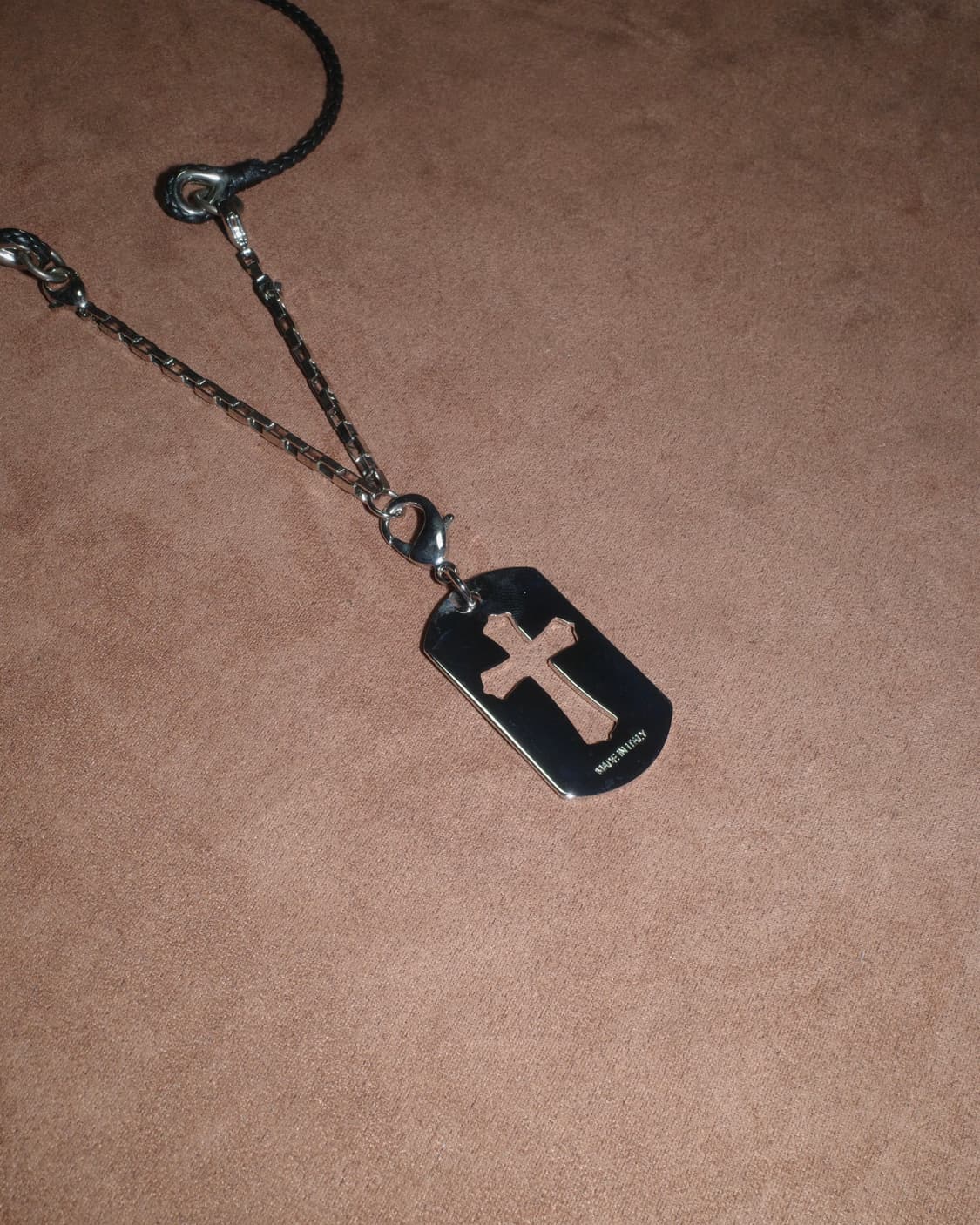 돌체앤가바나 믹스 체인 크로스 목걸이 상품이미지1