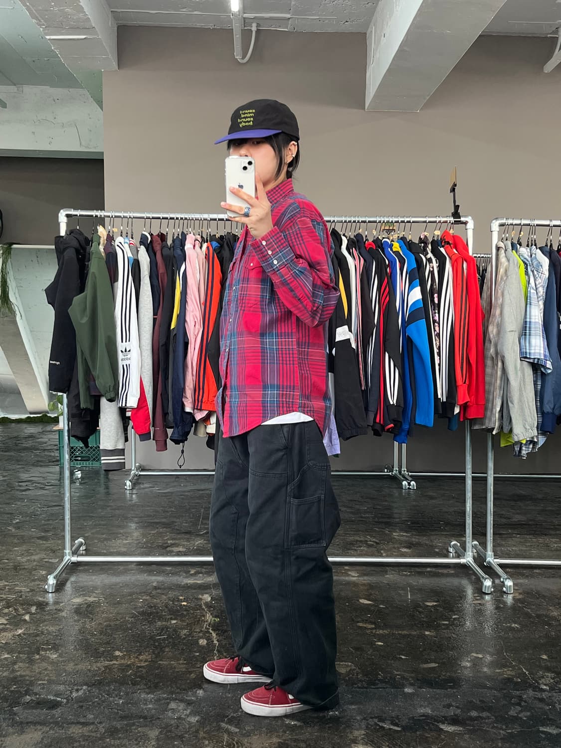 랭글러 웨스턴 체크 셔츠 상품이미지5