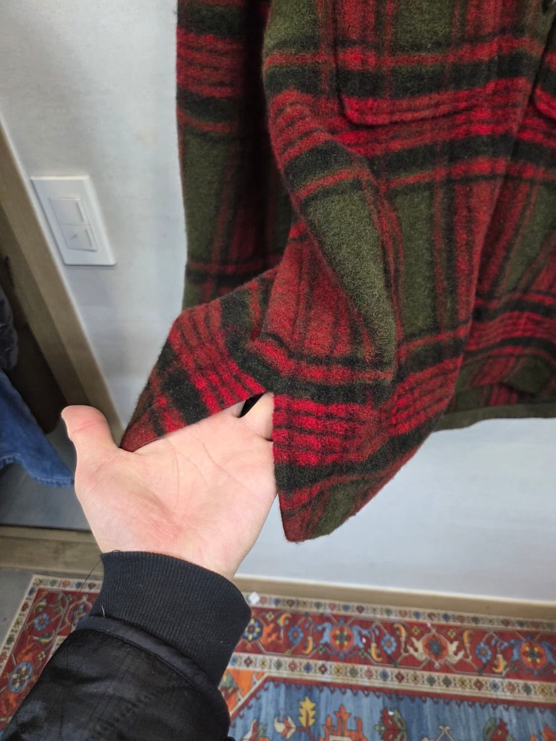 스튜디오 톰보이 울 체크 자켓 프리 상품이미지5