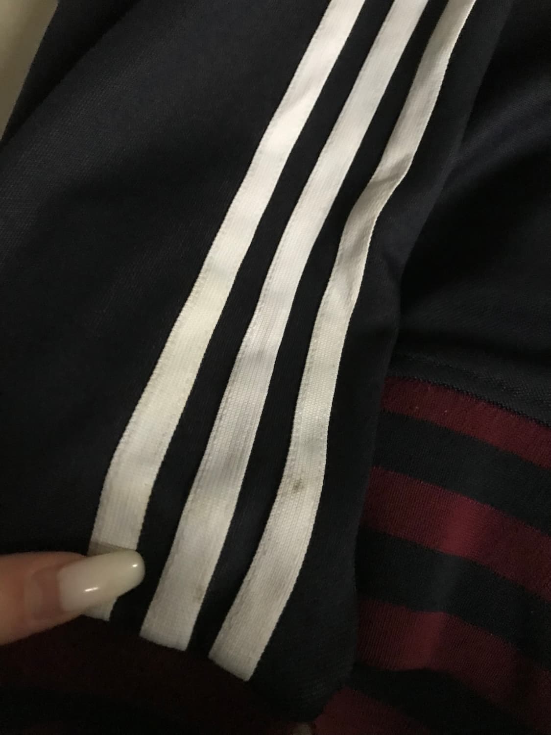 아디다스 네이비 버건디 빅로고 져지 상품이미지9