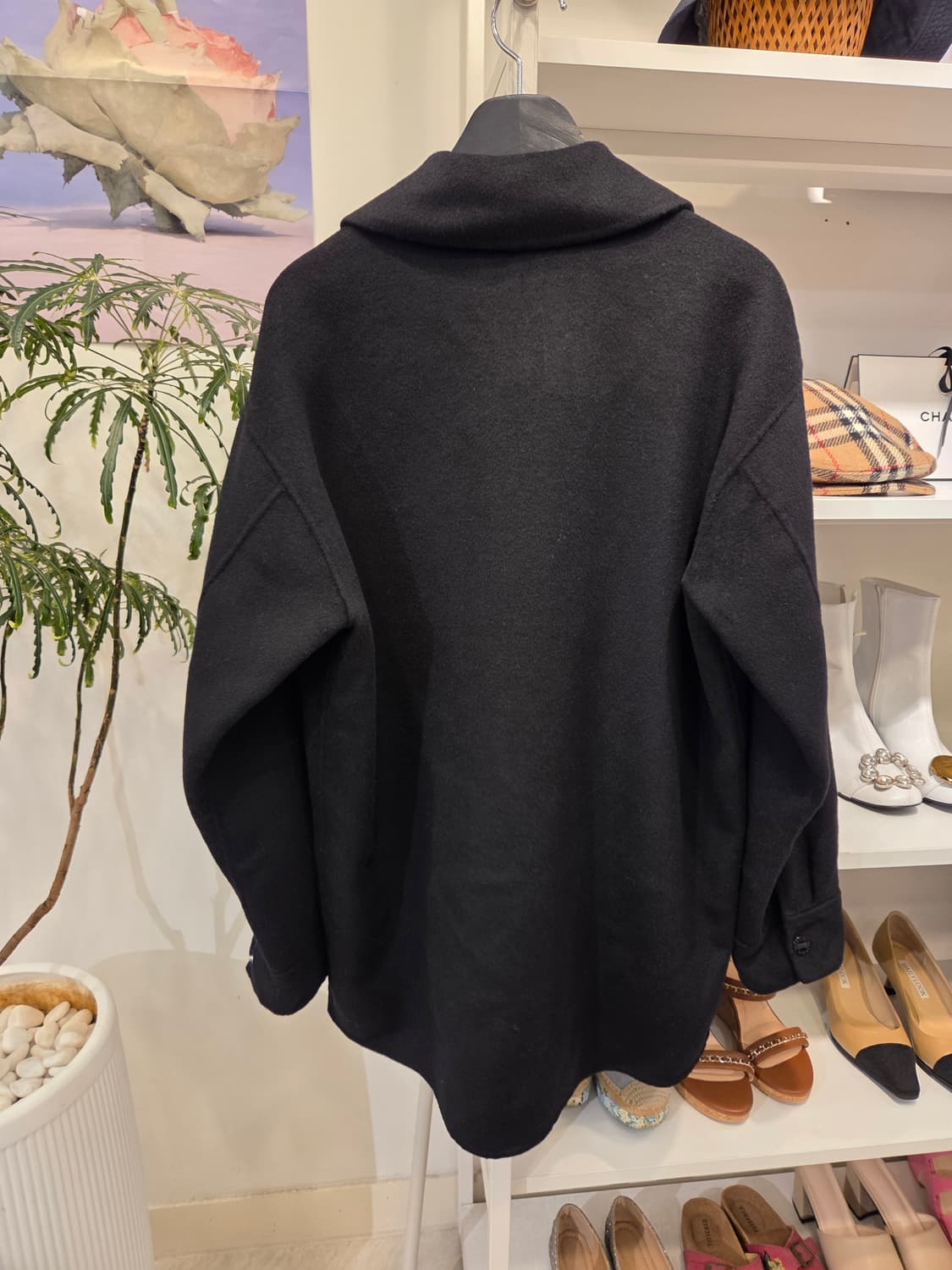 Sandro 산드로 비즈 울 오버핏 셔츠 자켓 상품이미지8