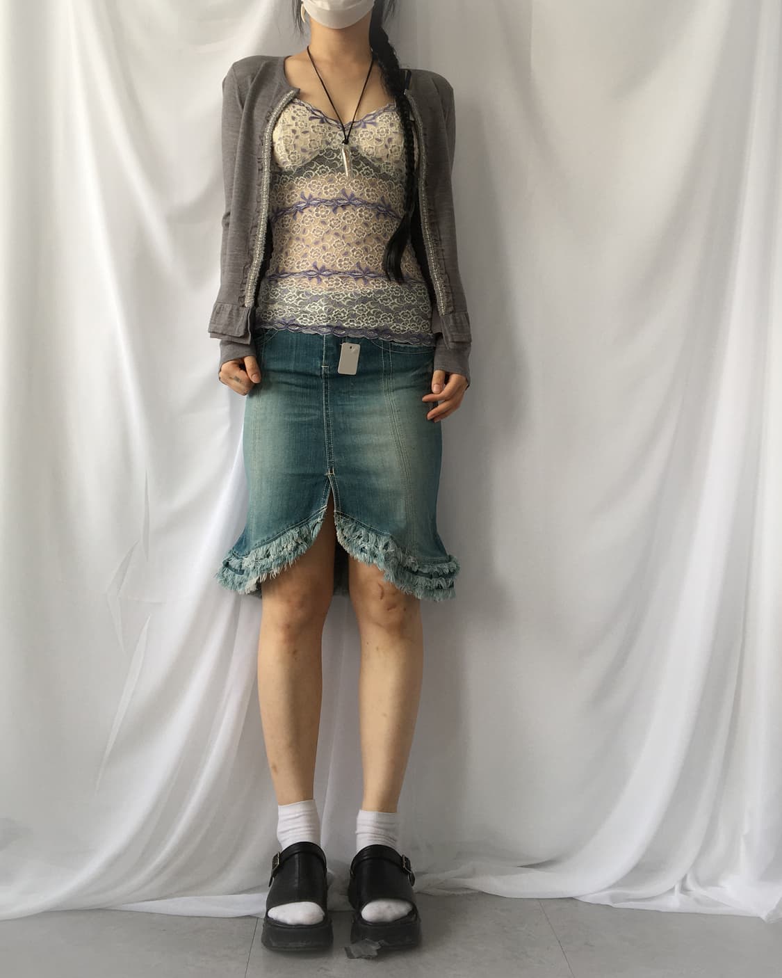 Lace pattern sleeveless 상품이미지1