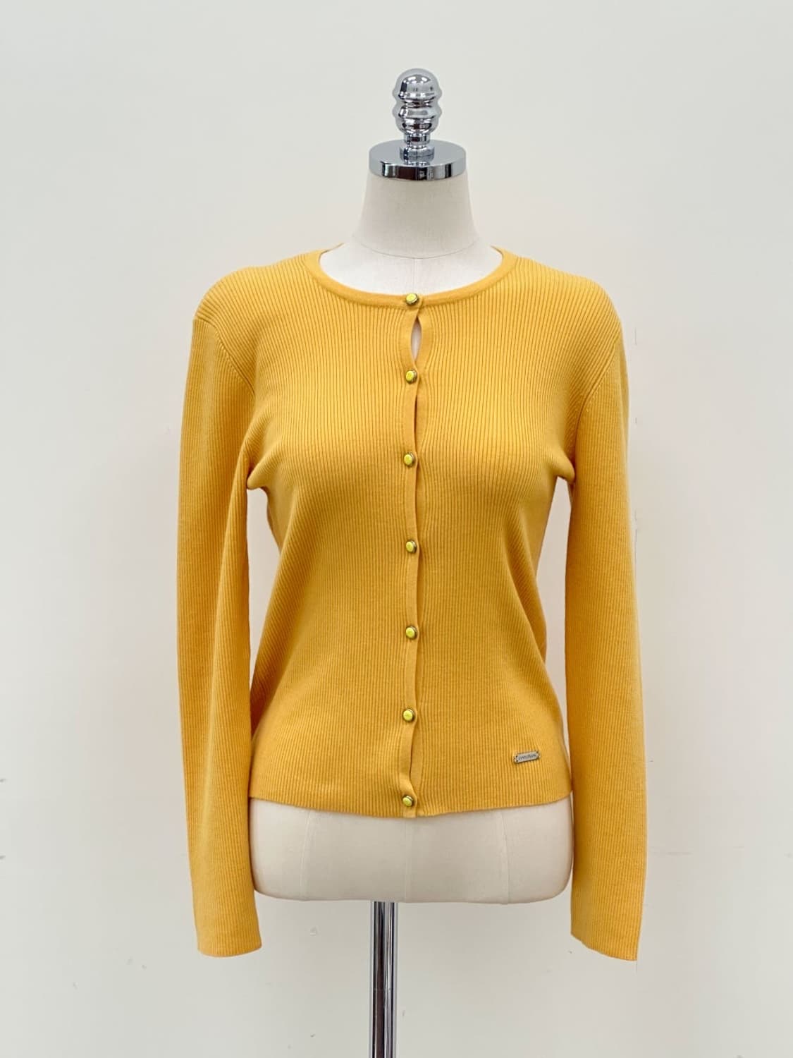  courreges / 꾸레쥬 옐로우 골지 가디건 상품이미지9