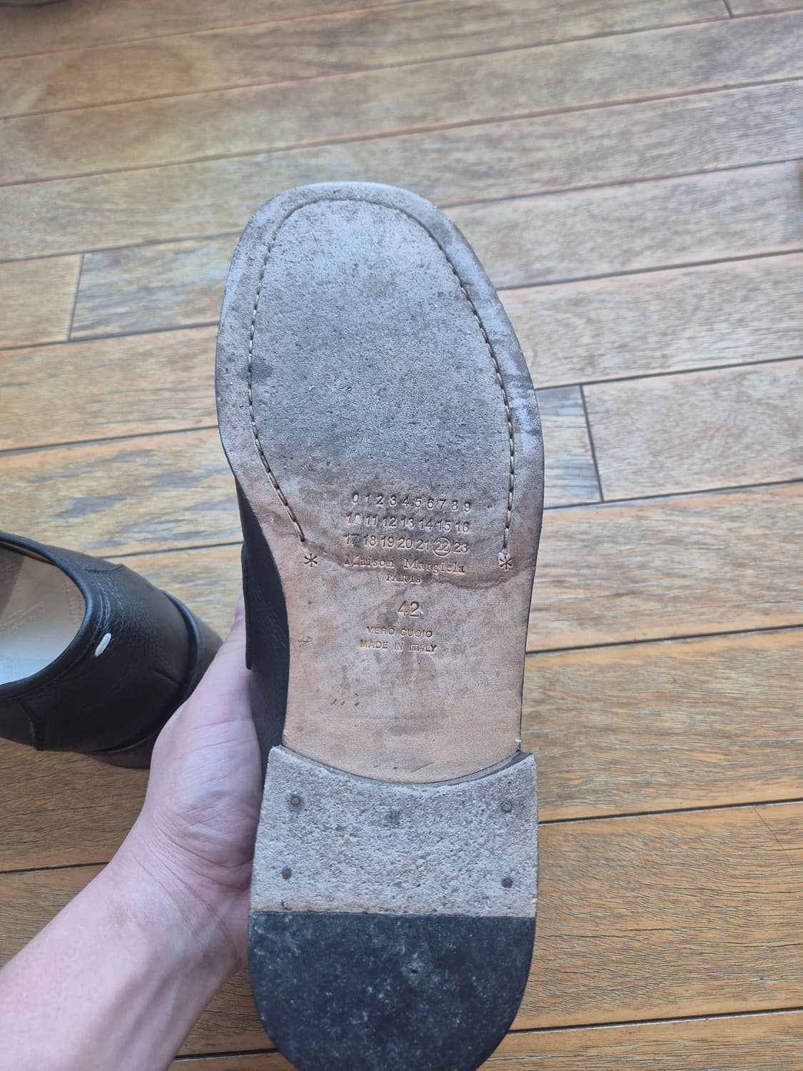 42)메종 마르지엘라 비대칭 체인 로퍼 상품이미지5