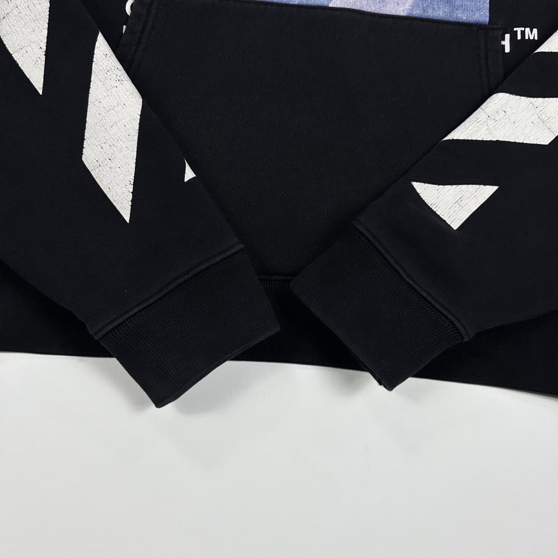 오프화이트 베르니니 블랙 프린팅 후드티 (L) 상품이미지7