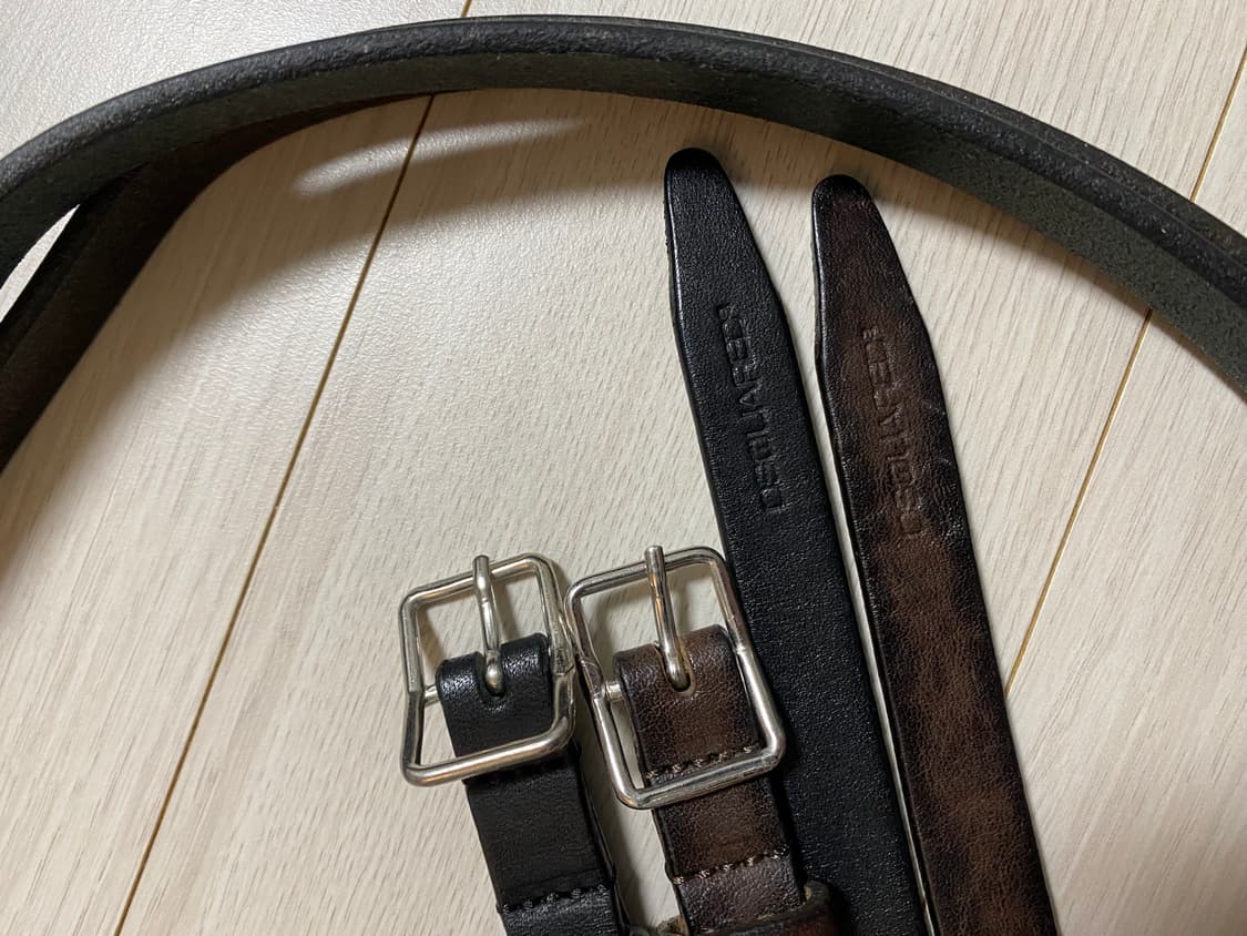 Dsquared2 디스퀘어드 가죽 벨트 2중 벨트 M 상품이미지1