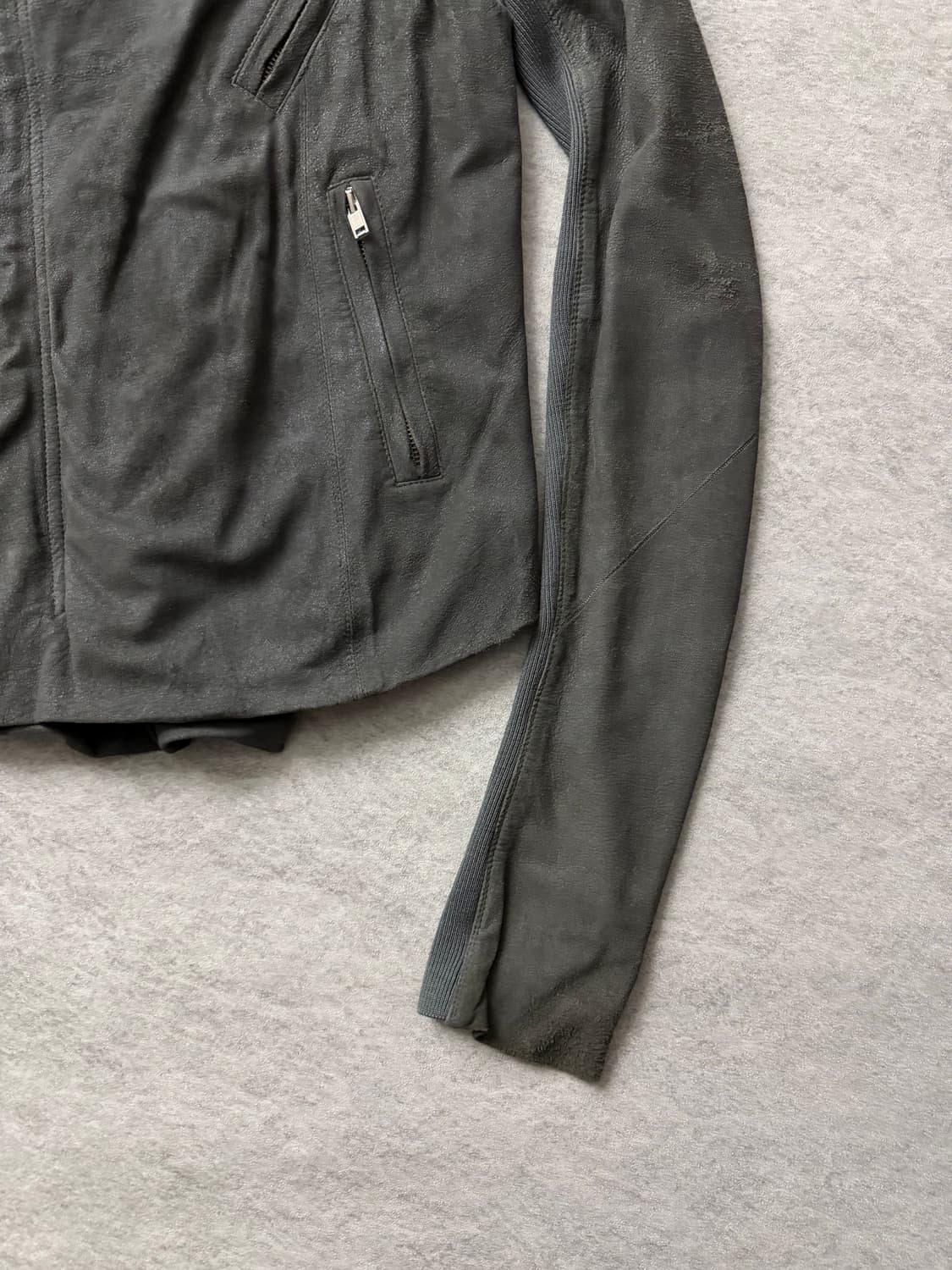 릭오웬스 하이넥 램스킨 자켓 상품이미지5