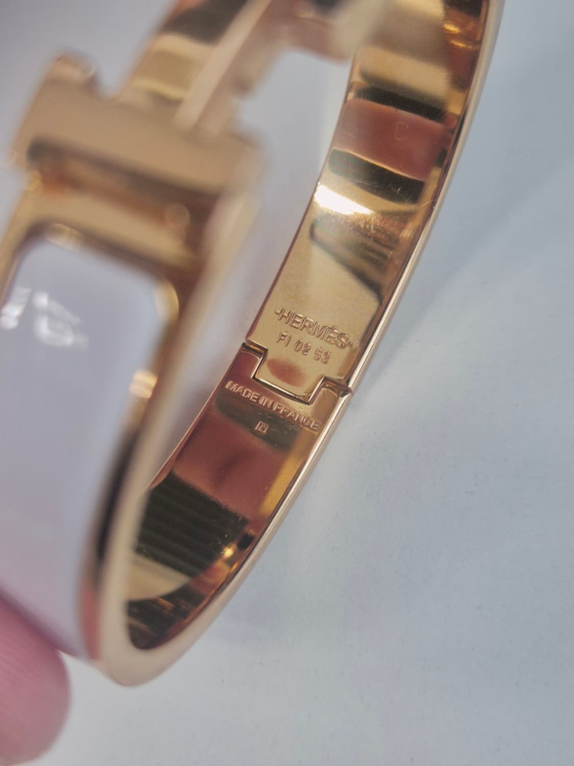 에르메스 클릭아슈 화이트 골드 pm 사이즈 상품이미지5