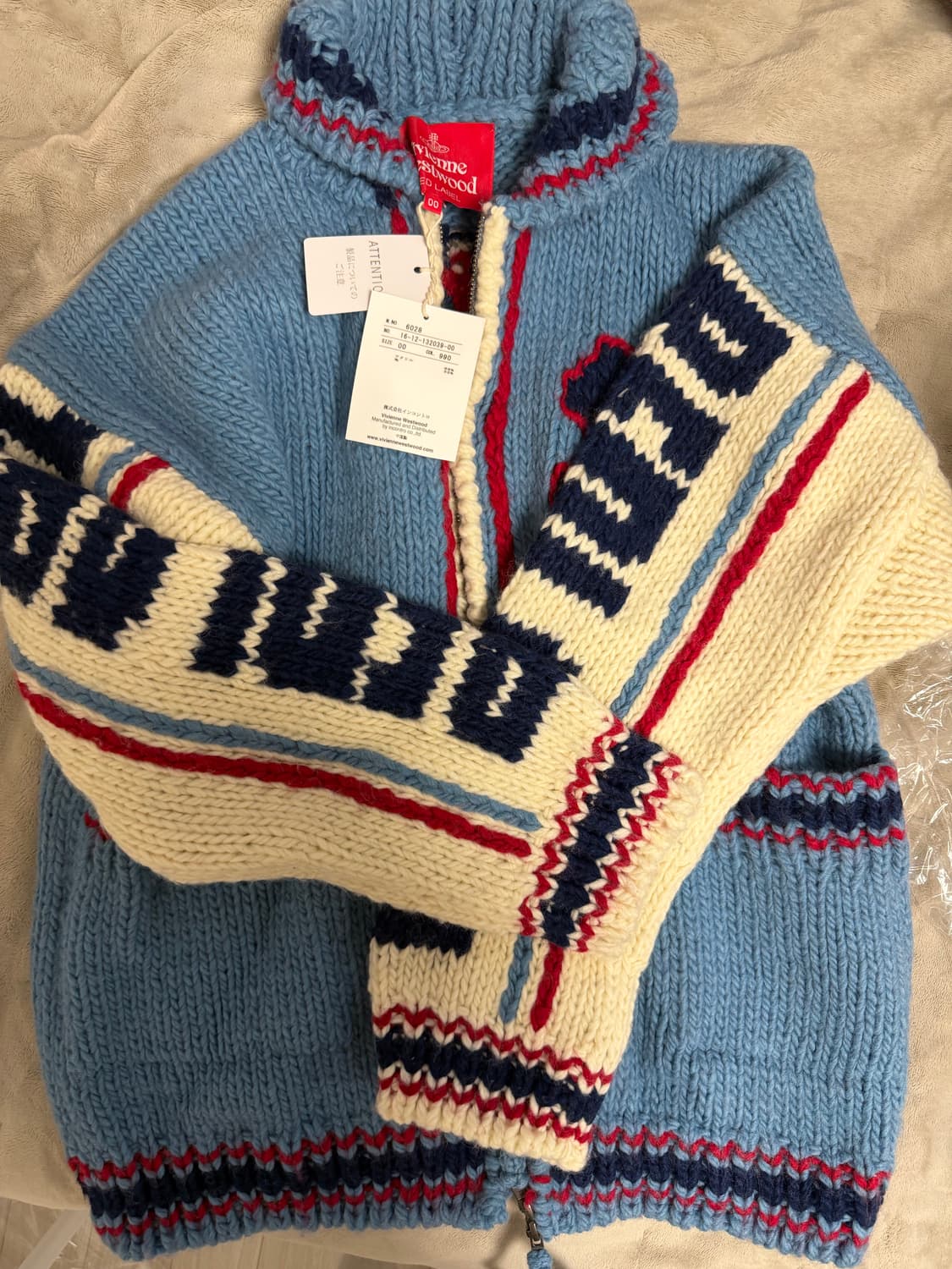 비비안웨스트우드 레드라벨 청키 가디건 상품이미지1