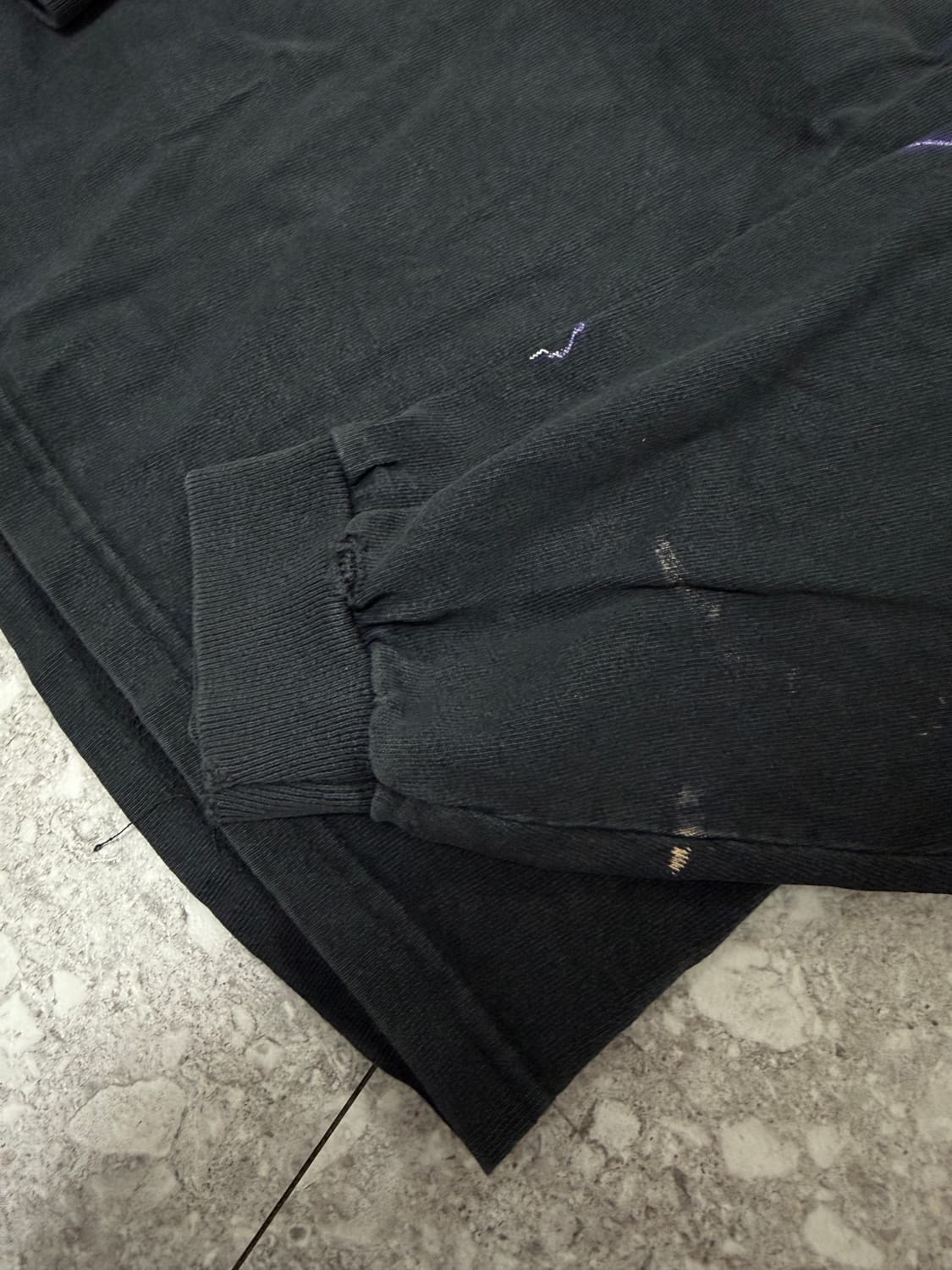 [L] 빈티지 90s 할리데이비슨 라이트닝 롱슬리브 블랙 상품이미지2