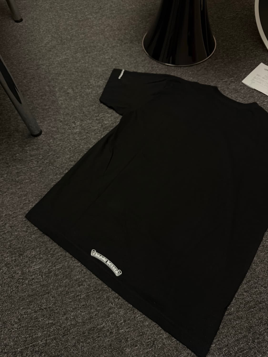 [XL] 크롬하츠 숏 슬리브 포켓 크루 넥로고 반팔 티셔츠 블랙 상품이미지6