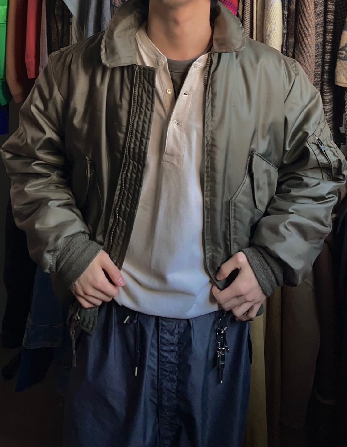 70s 미군 오리지널 CWU-45P 항공점퍼 봄버 자켓 상품이미지3