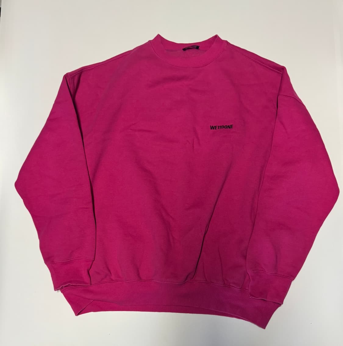 정품!! 웰던 We11done 빅 사이즈 기모 맨투맨 2XL ~ 3XL 상품이미지1