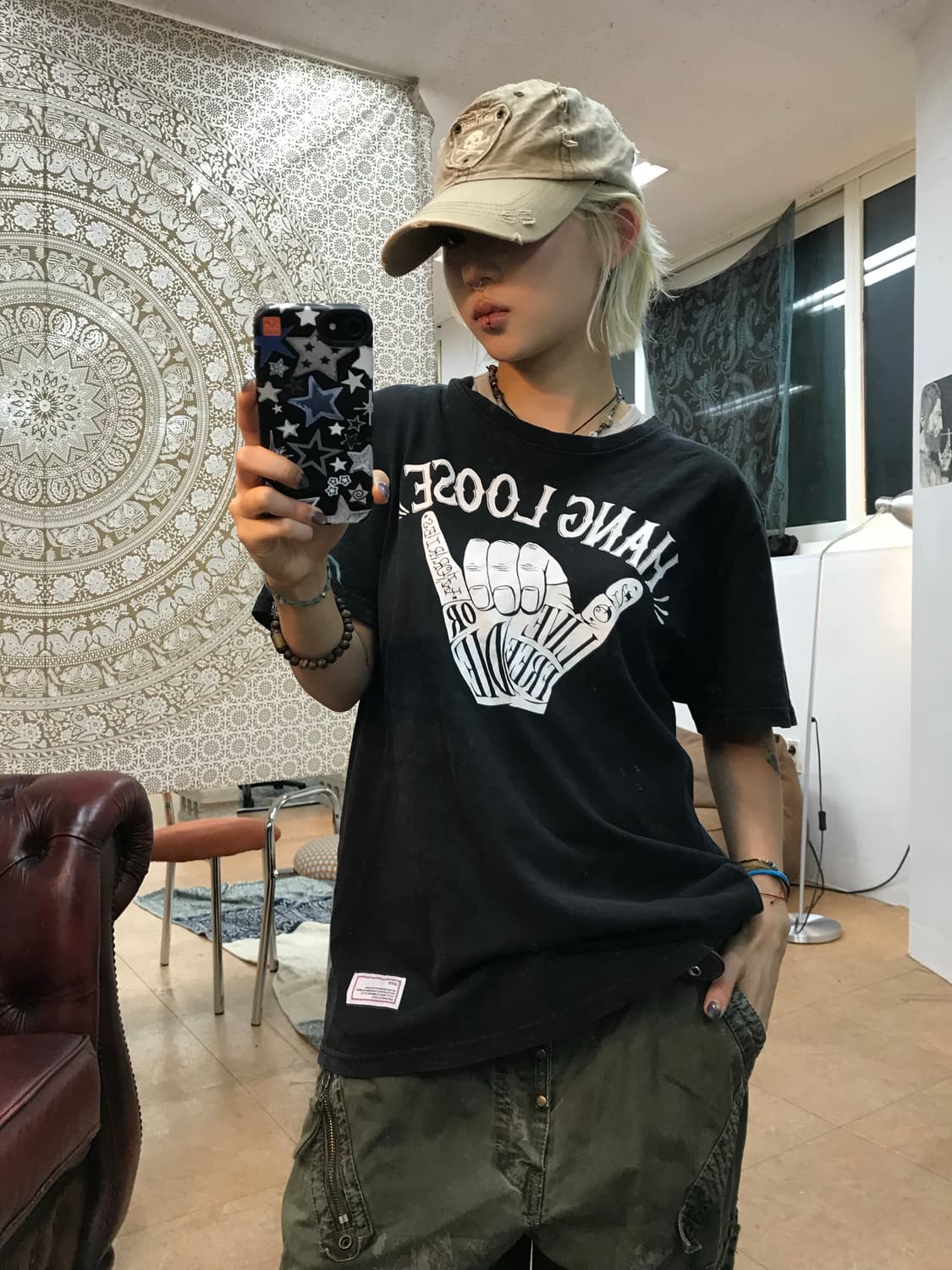 Leata 프린팅 반팔 티  상품이미지1
