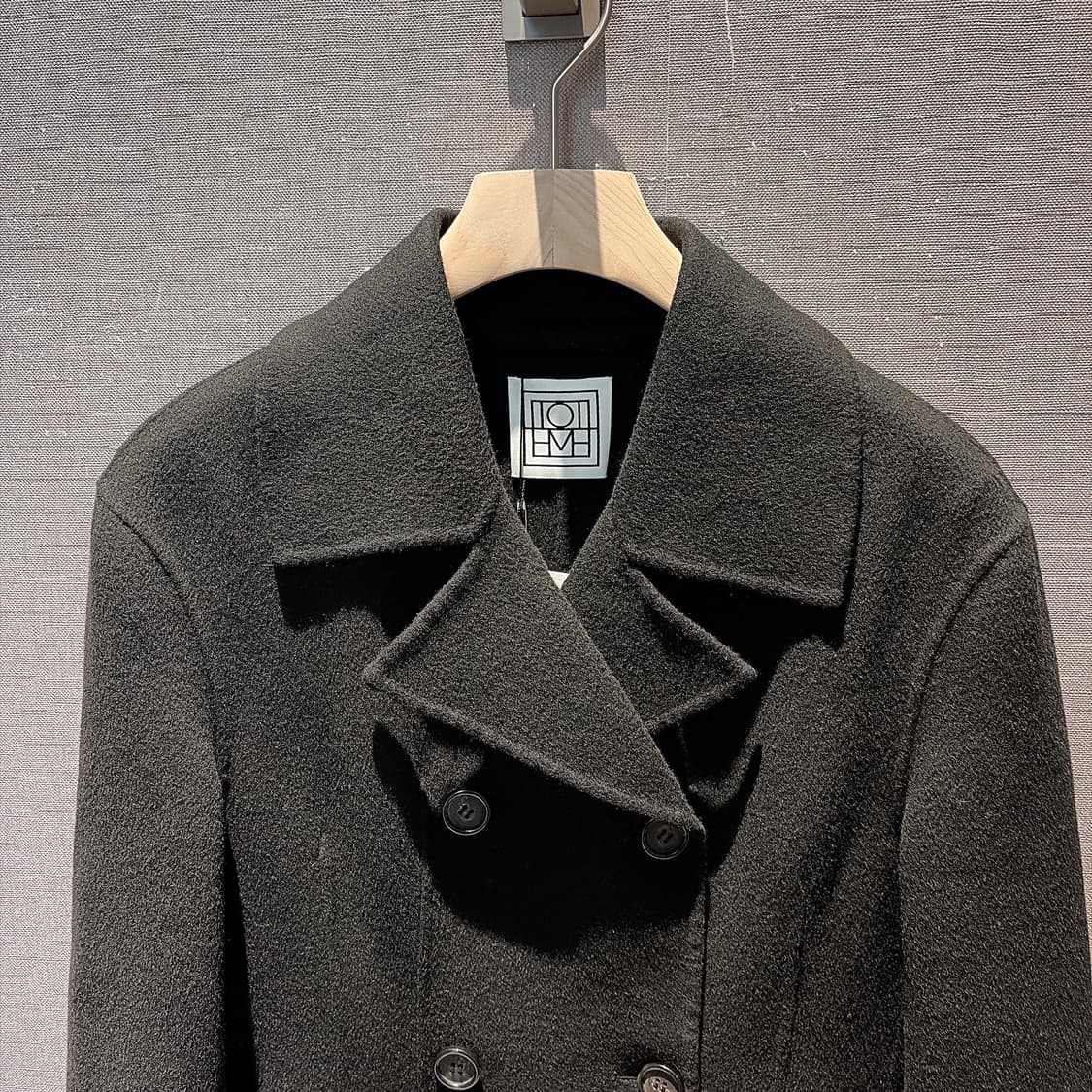 (정품/새상품) TOTEME 토템 여성 블랙 더블 울 웨이스트 자켓 상품이미지2