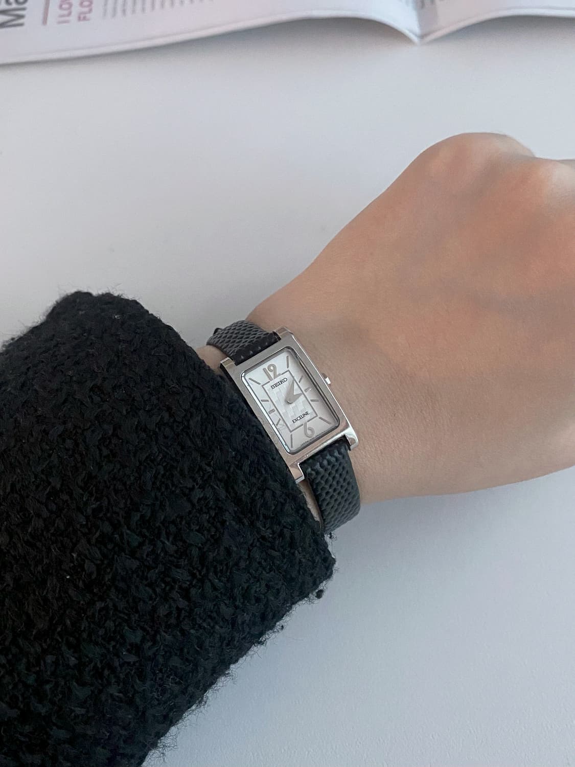 세이코 Seiko Exceline 엑셀린 스퀘어 쿼츠 레이디스 상품이미지5