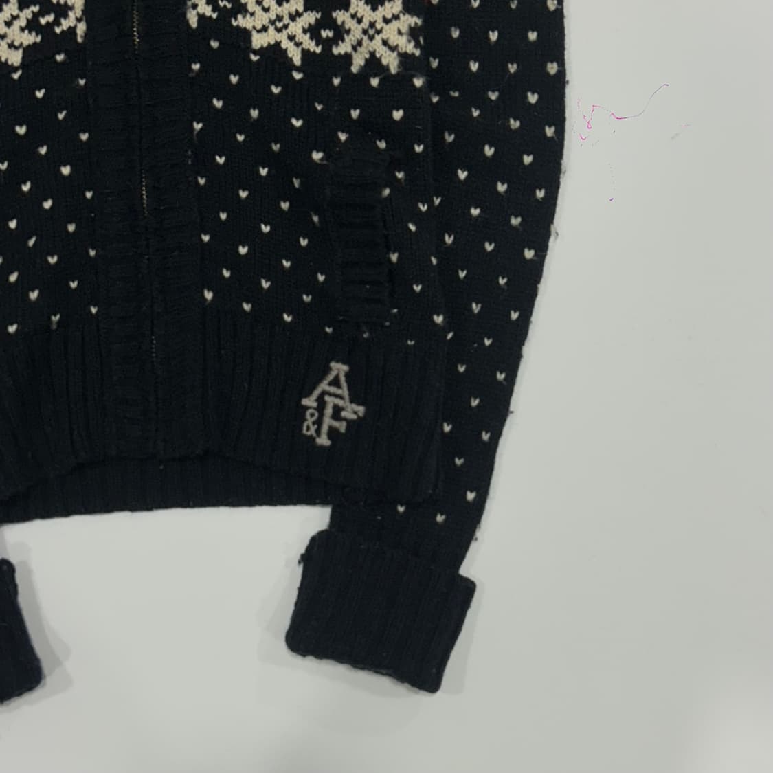 Abercrombie 아베크롬비 노르딕 울프죠 니트집업 상품이미지5