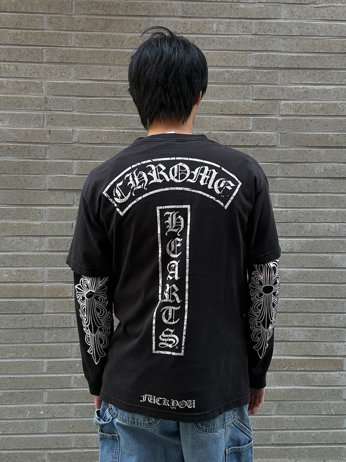 90’s 올드 크롬하츠 퍽유 티셔츠 USA Made 상품이미지1