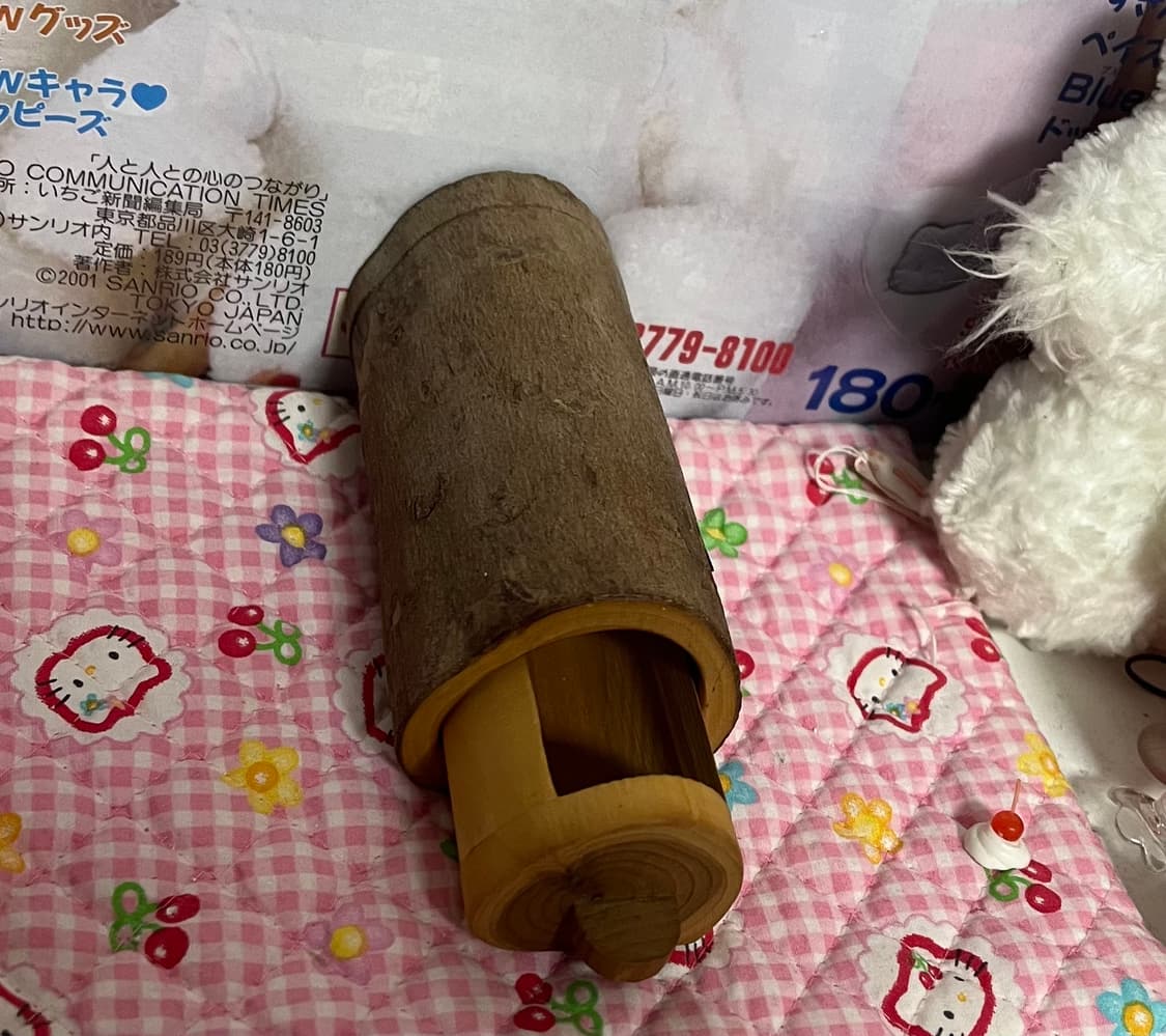 빈티지 통나무 소품함 케이스 보관 인테리어 고전 나무 통 서랍 장식 상품이미지3