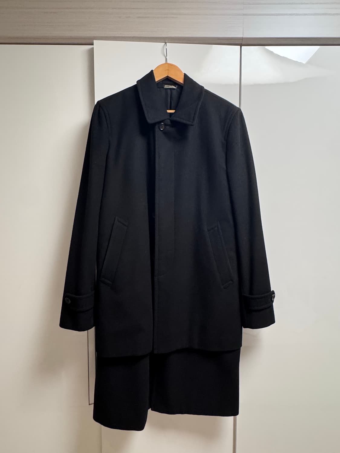 꼼데가르송 옴므 플러스 17AW 울 캐시미어 도킹 레이어 코트 상품이미지1