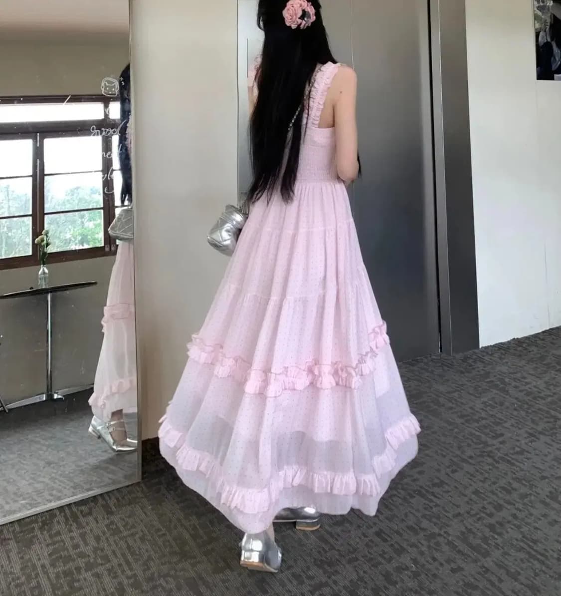 핑크 롱원피스 상품이미지9