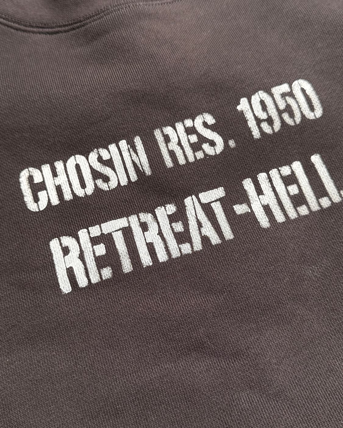 논스탁 리트리트 헬 스텐실 베이직 스웻셔츠 코리아 버전 빈티지 블랙 L 상품이미지4