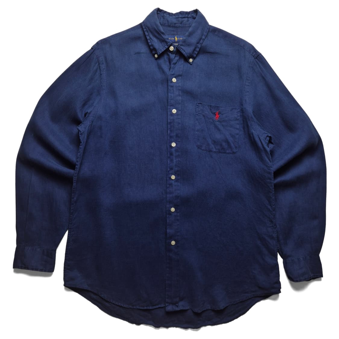 [M] 폴로 랄프로렌 린넨 포켓 셔츠 네이비 상품이미지2