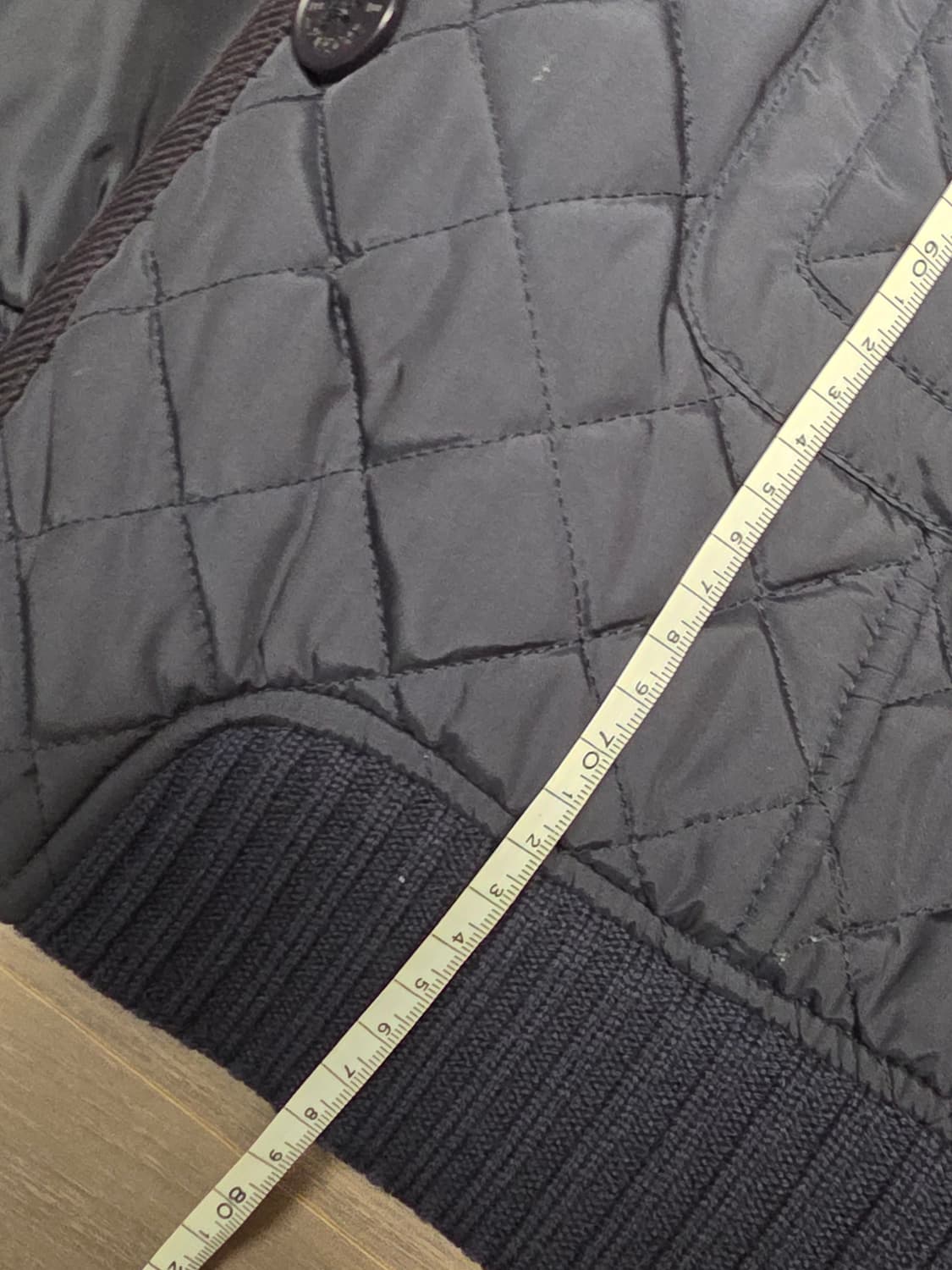 라코스테 네이비 퀼팅 후드 패딩 코트 상품이미지9