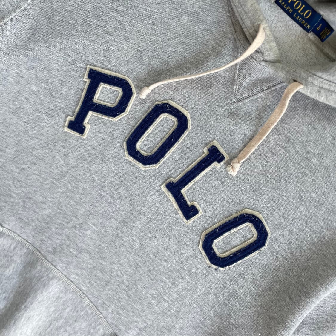 Polo  폴로 랄프로렌 신형 자수 아치로고 그레이 후드티 상품이미지2