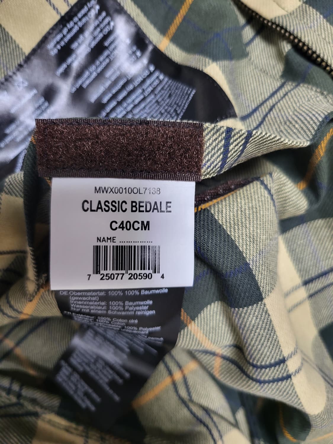 바버 클레식 비데일 논왁스 세이지(40사이즈) 새상품 상품이미지8