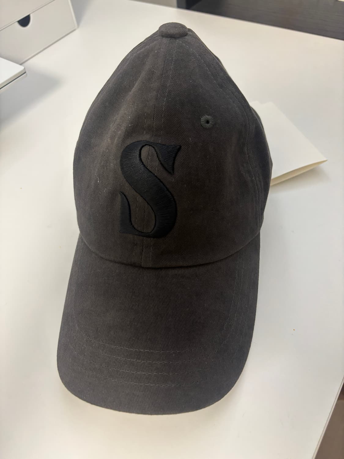 세터 빈티지 캐쥬얼 볼캡 차콜 상품이미지1