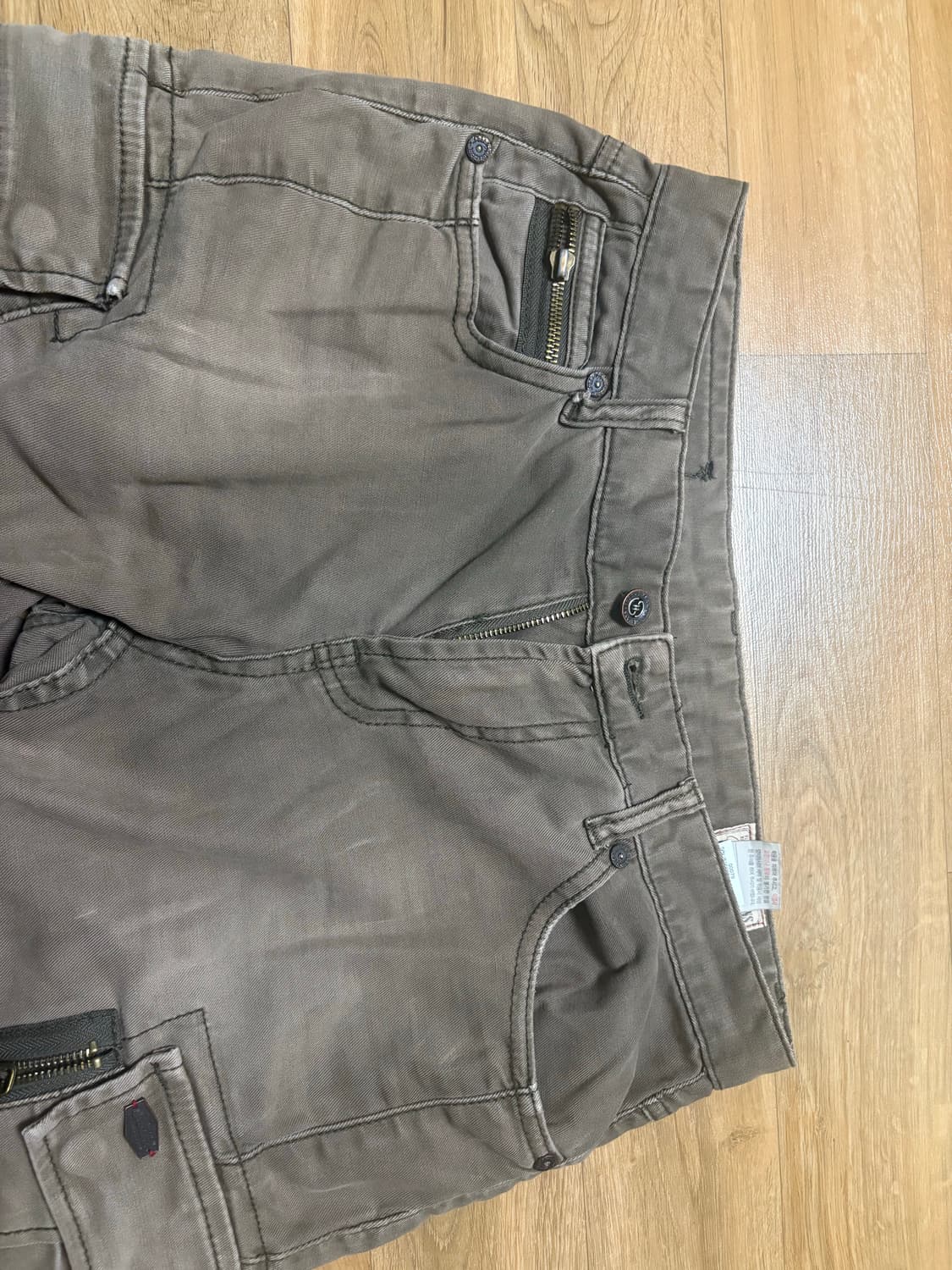 버커루 고스펑크 갸루 브라운 카고 팬츠 상품이미지6