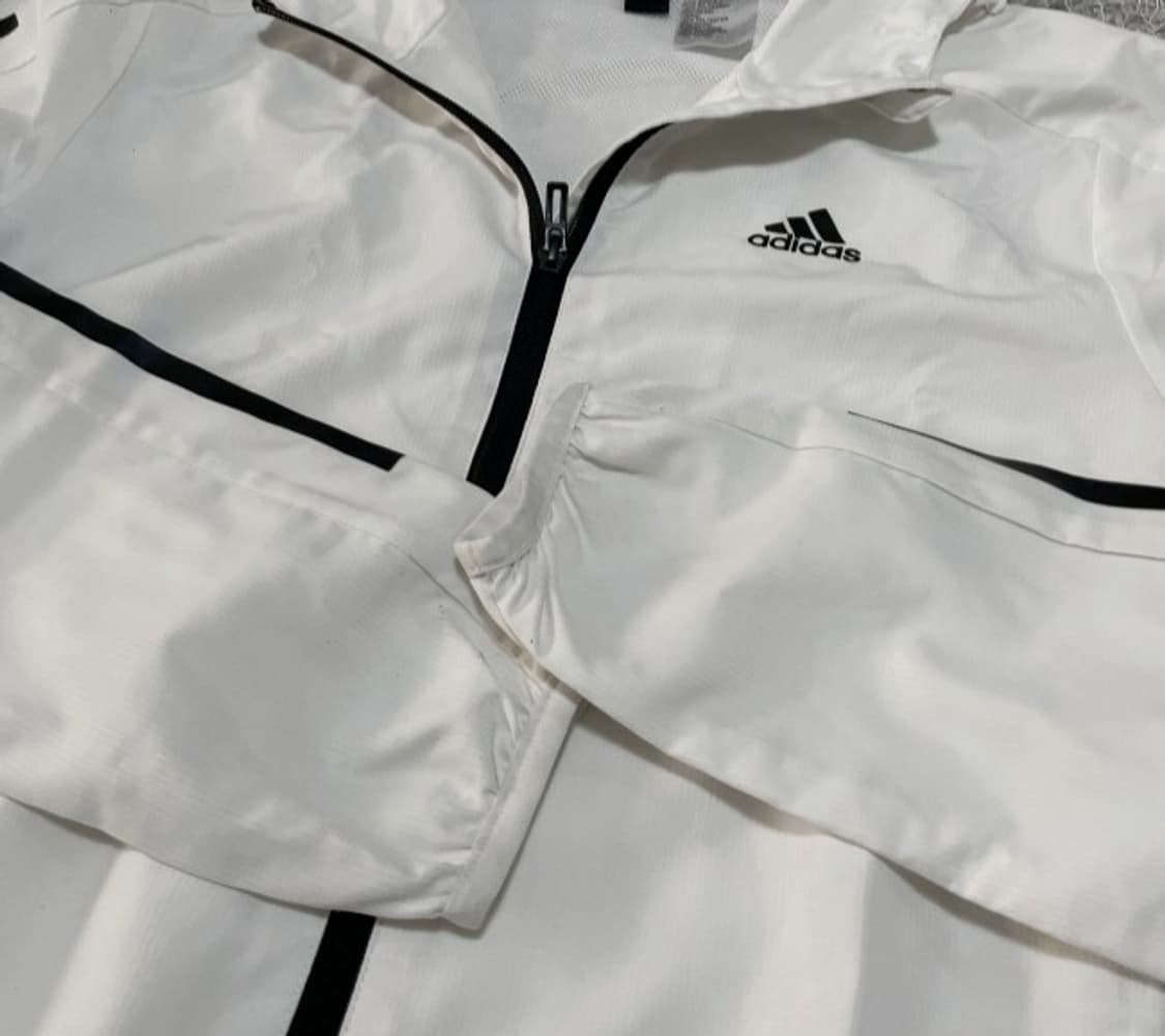 아디다스 흰검 후드 바람막이 자켓 95/M 상품이미지2