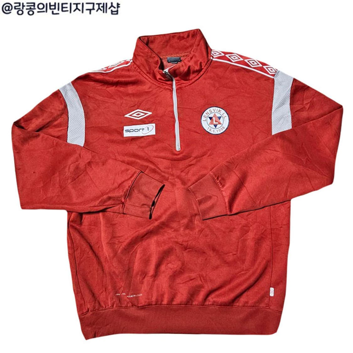 엄브로 빈티지 스트릿 반집업 맨투맨 상품이미지1