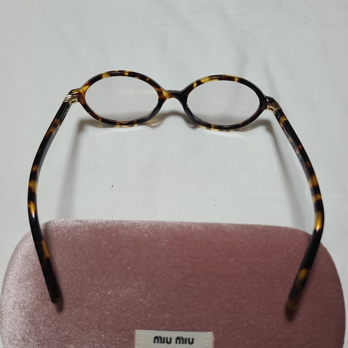 미우미우 리가드 선글라스 블루 렌즈 허니 톨토이즈쉘 아세테이트 얼터너티브 상품이미지10