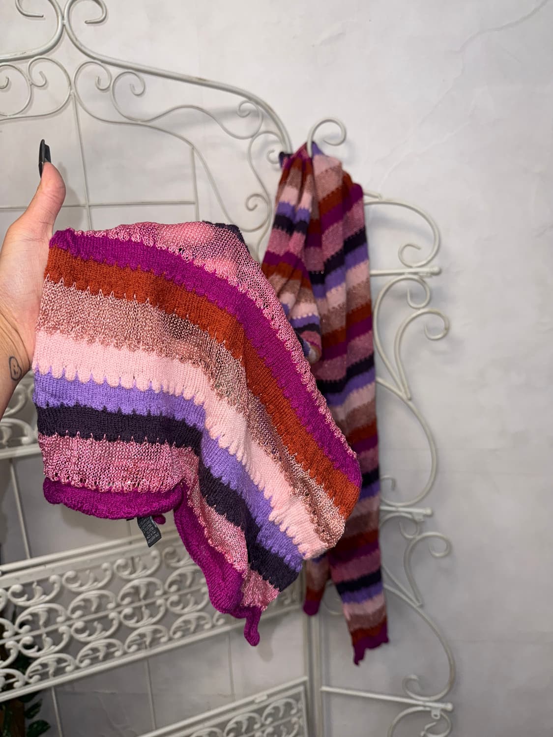 Missoni mixed pink purple maxi muffler 상품이미지3
