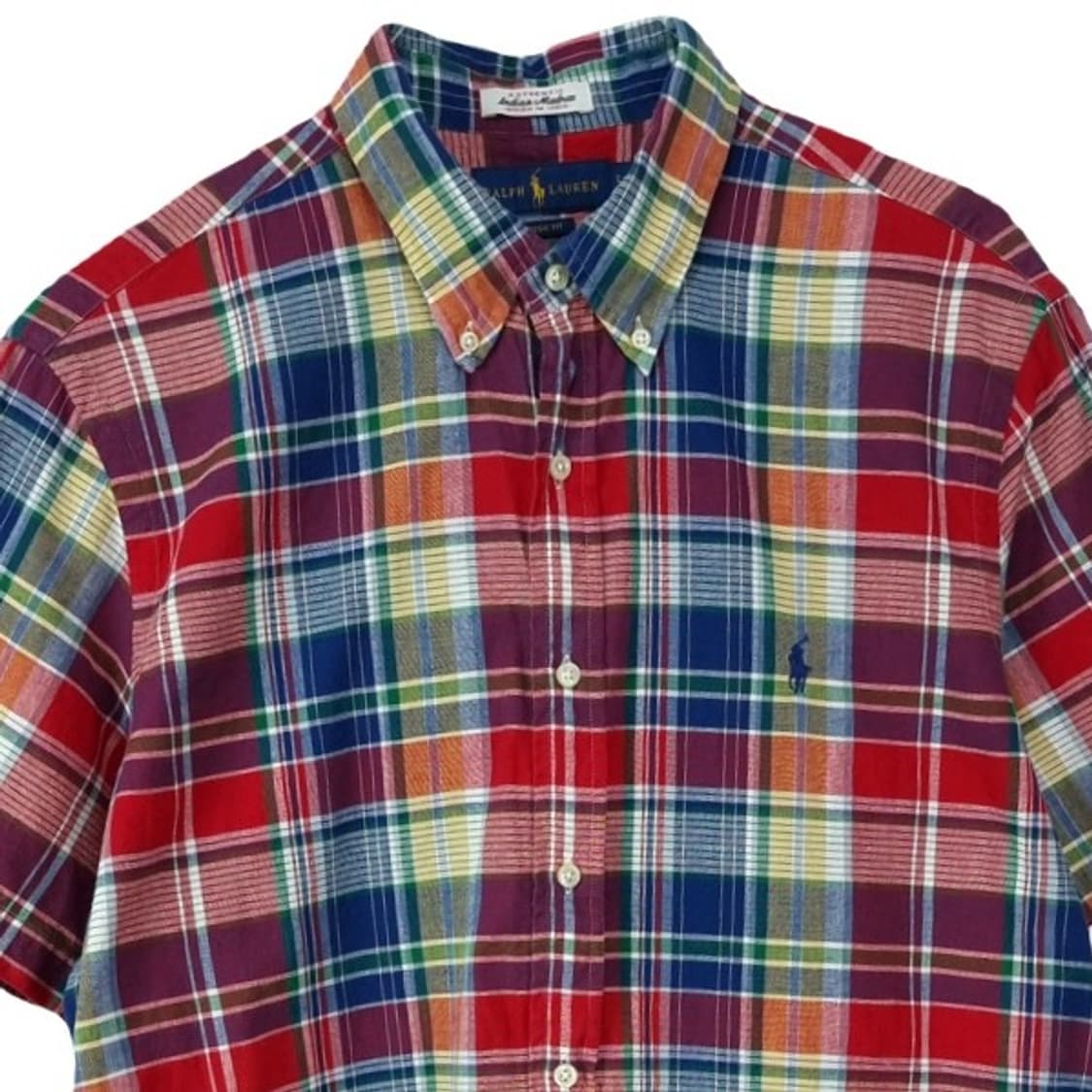 [폴로 랄프로렌] 포니 로고 자수 체크 반팔 셔츠 M20134 상품이미지4