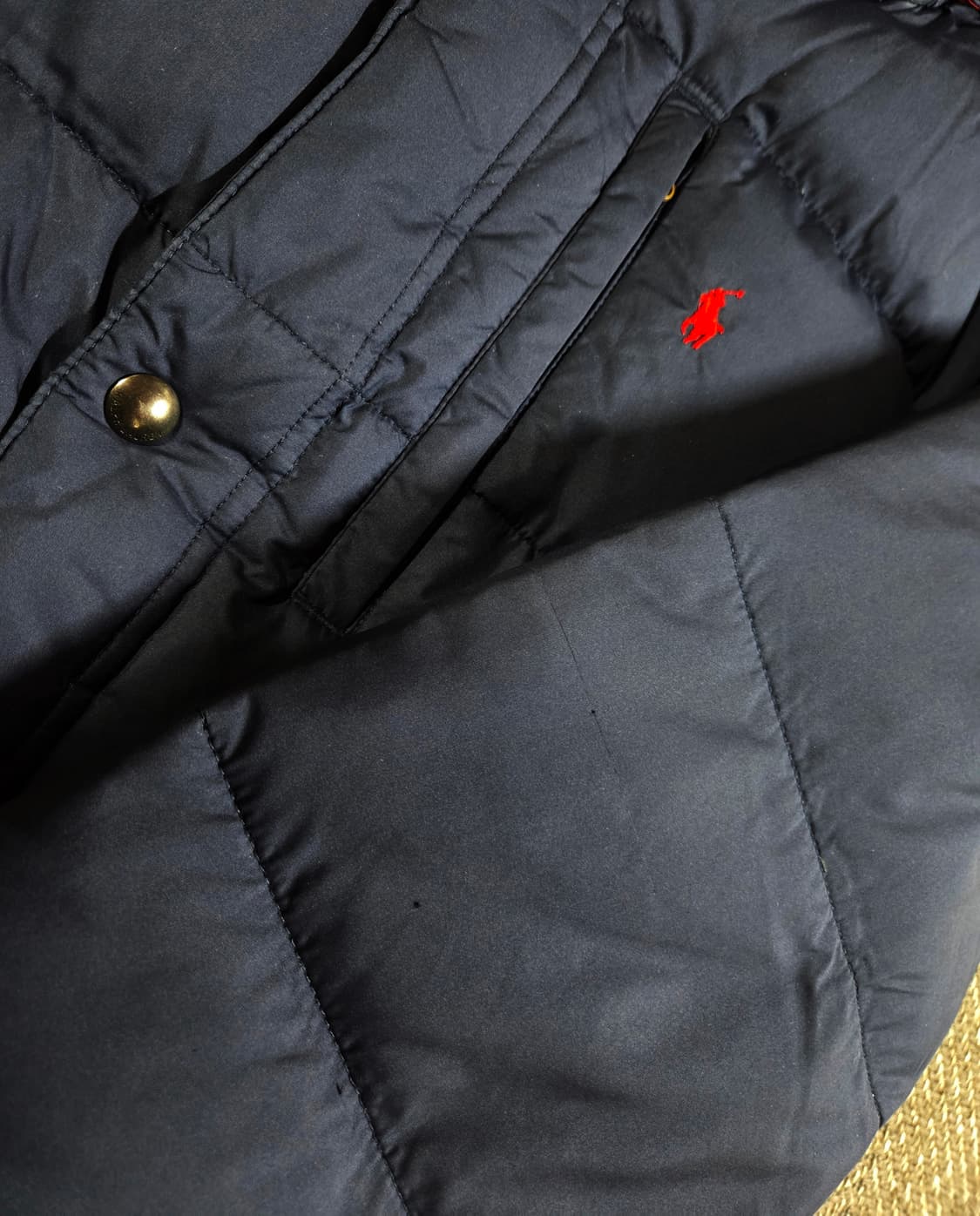 폴로 랄프로렌 네이비 레드 포니 푸퍼 패딩 상품이미지6