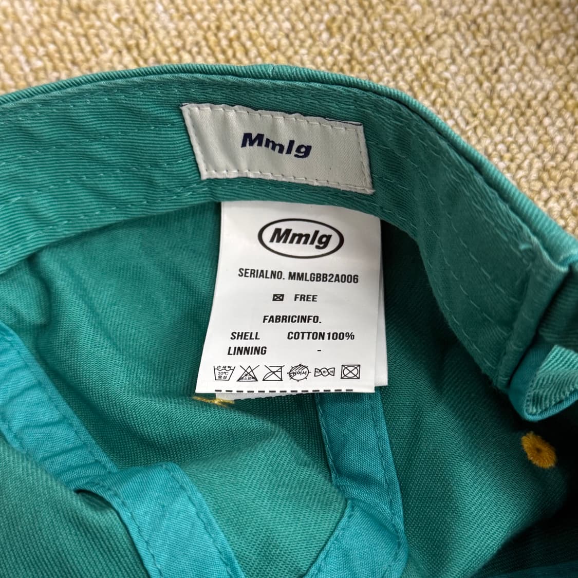 Mmlg CPC BALLCAP GREEN / YELLow 주우재모자 상품이미지3