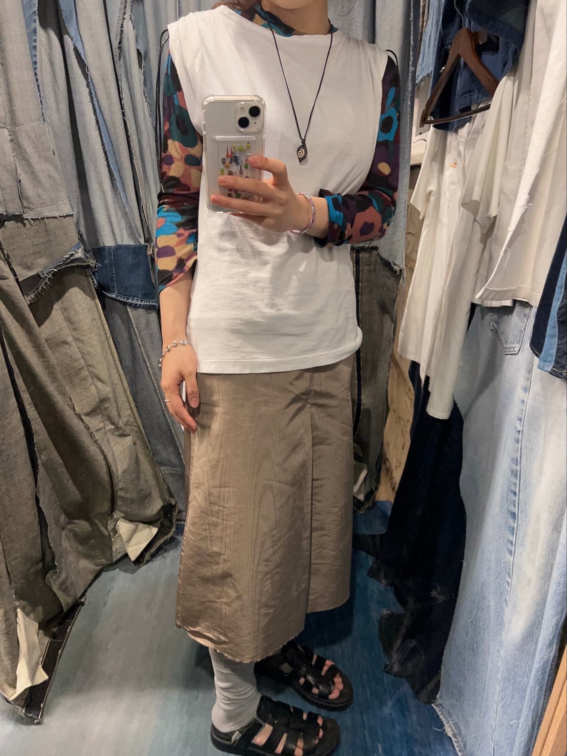 44-55 ) TOGA ARCHIVES 2-Way Sleeve Top 상품이미지3