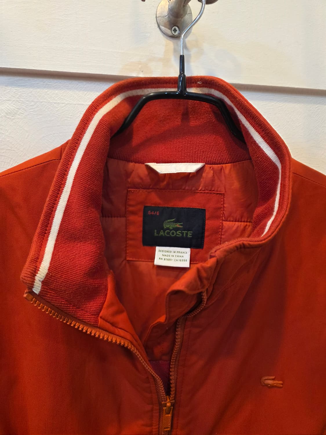 라코스테 주황컬러 윈드브레이커조끼 상품이미지2