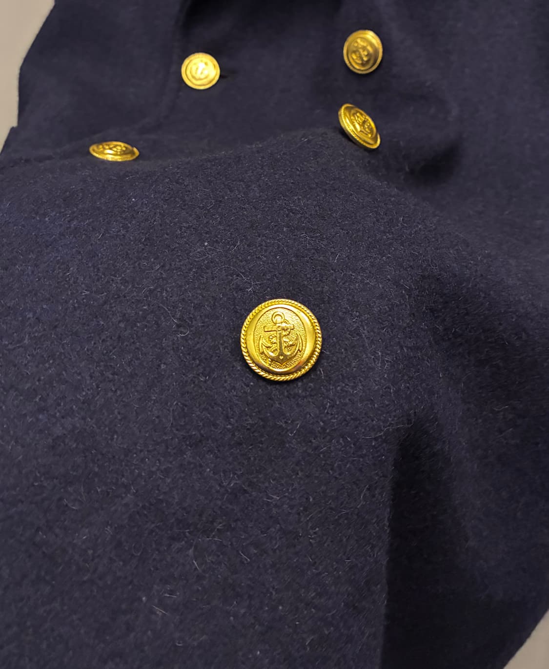 (105)Harriss paris 해리스 울 금장 더블 브레스트 피코트 상품이미지7