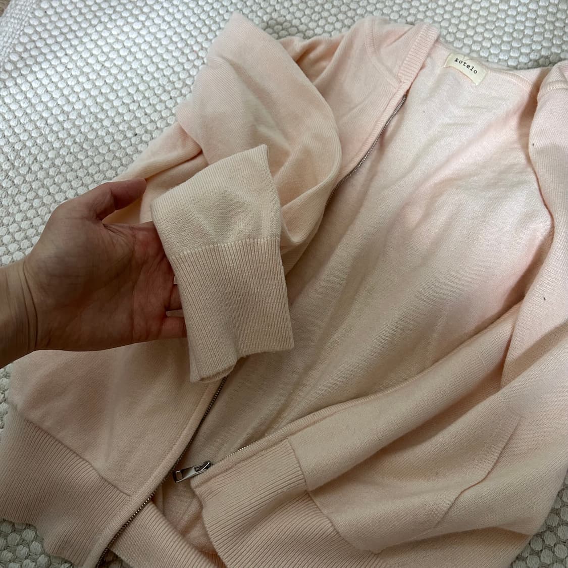 kotelo 코텔로 핑크 집업 가디건 F 상품이미지4