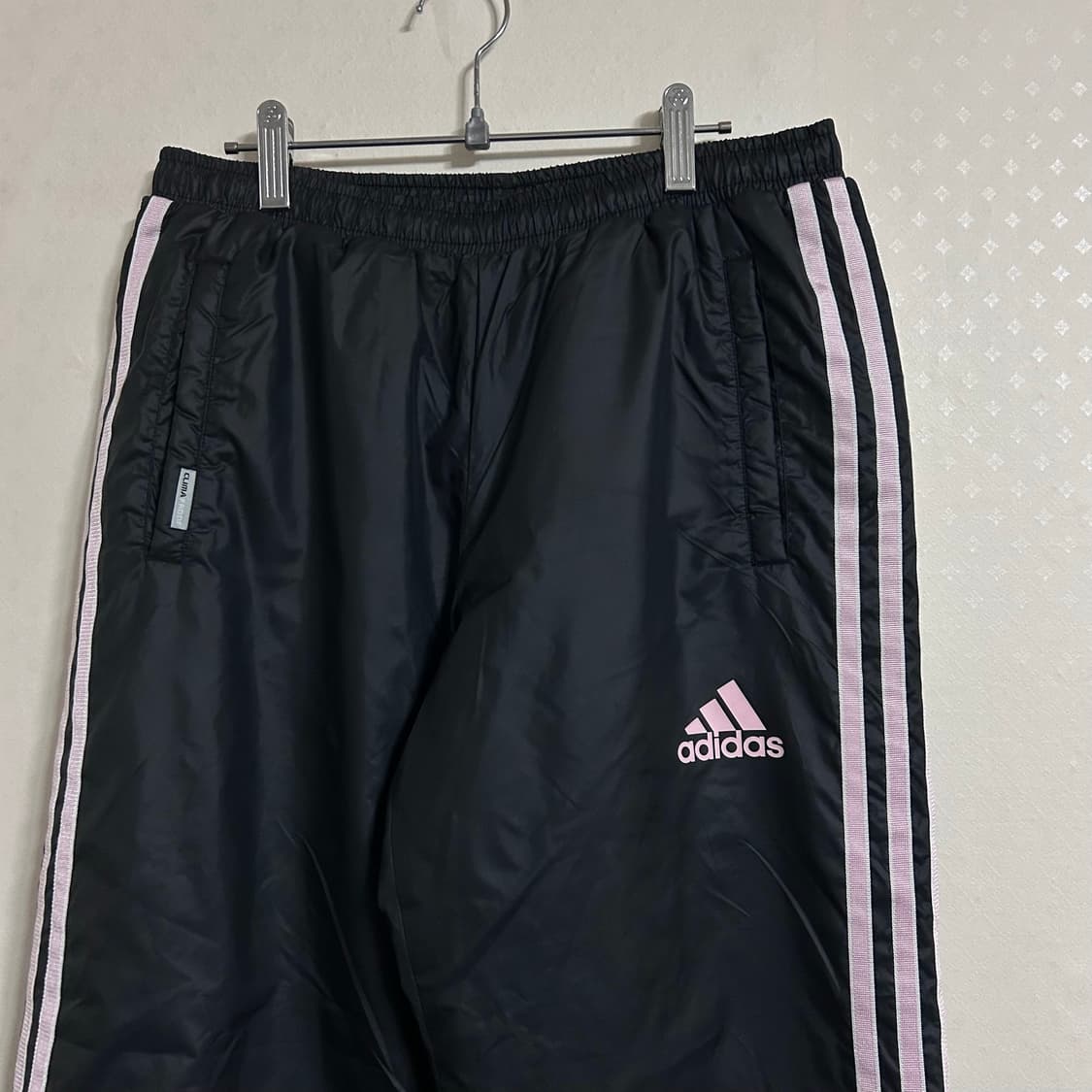 00s 아디다스 대장급 일본판 블랙 핑크 삼선 기모 트랙 팬츠 S  상품이미지5