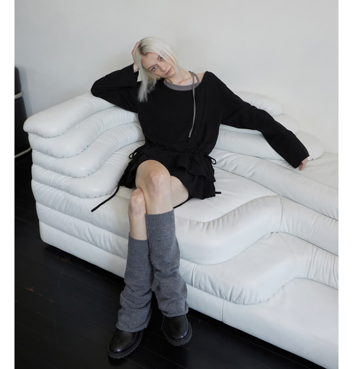 [새상품]rense 렌세 Frill Layered Long Sleeve 상품이미지1