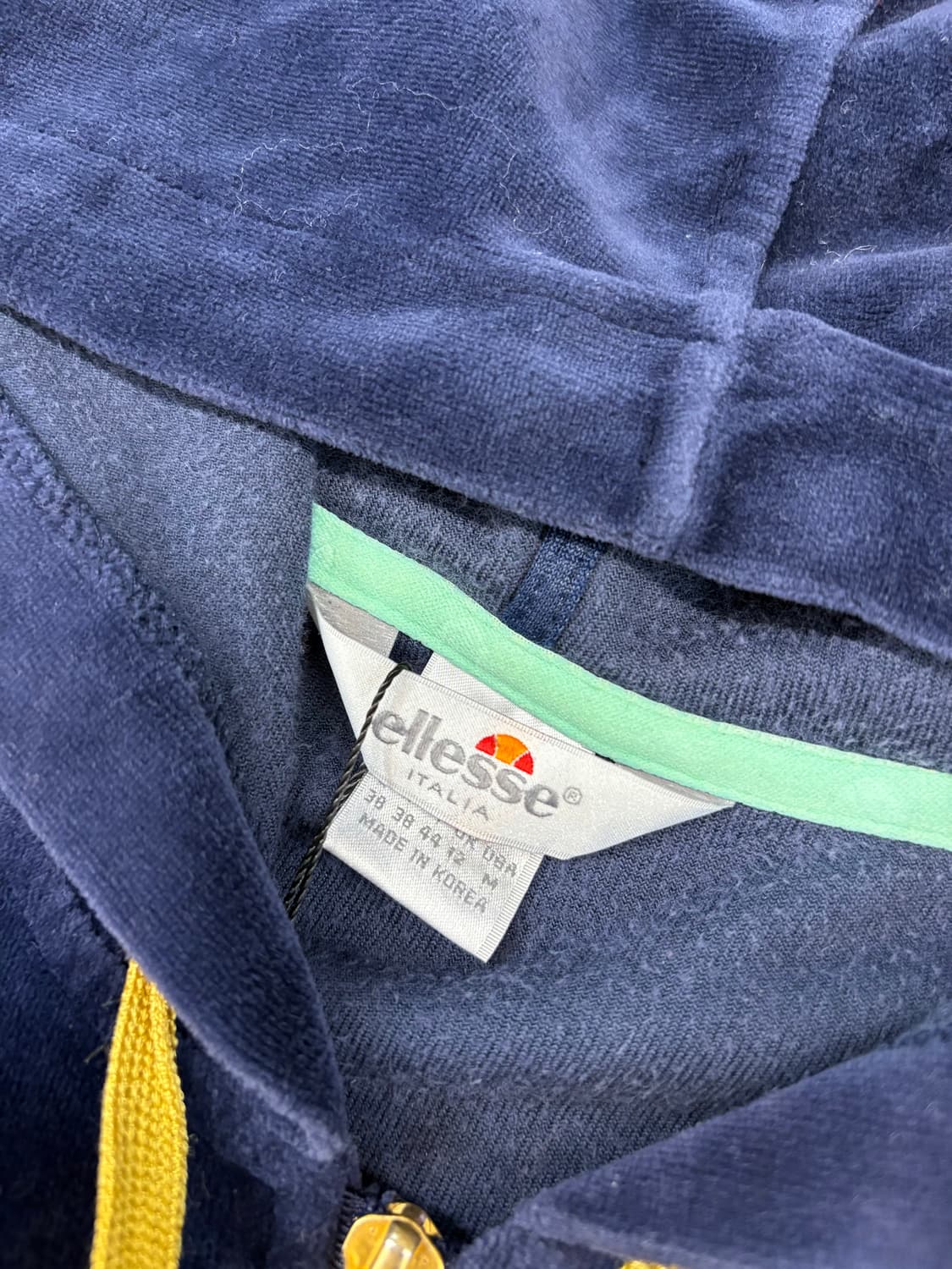 ellesse 벨벳 네이비 후드집업 #csz4224 상품이미지7