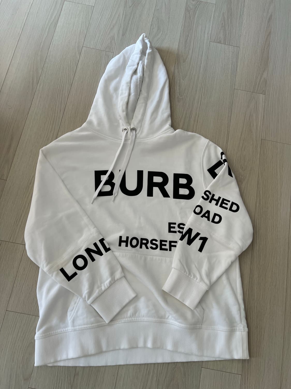 버버리 호스페리 프린트 코튼 오버사이즈 후드 상품이미지5