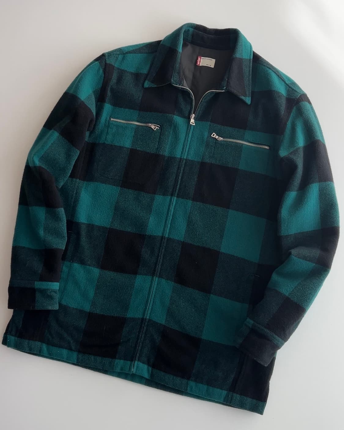 리바이스 울 체크 집업 자켓 100 상품이미지2