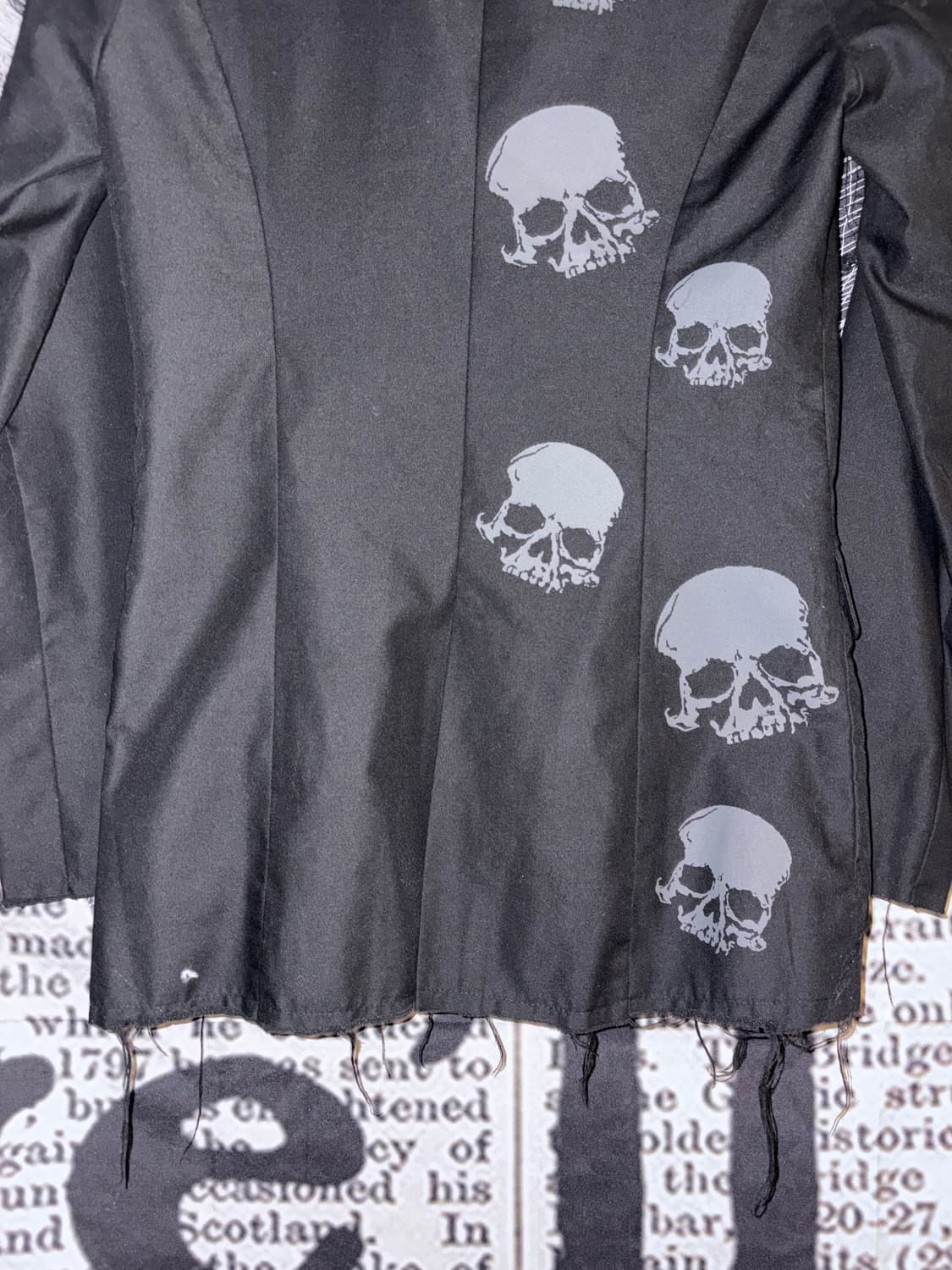 Glad news skull print detail jacket 상품이미지7
