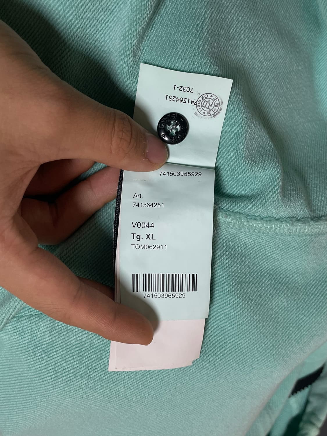 스톤아일랜드 후드집업 민트 [XL] 상품이미지6